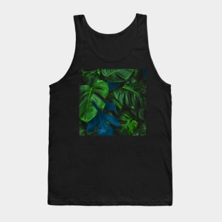 Green leafed design Tank Top